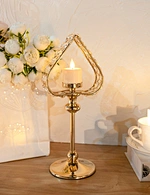 gold crystal ponytail holder