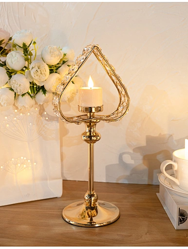 gold crystal ponytail holder